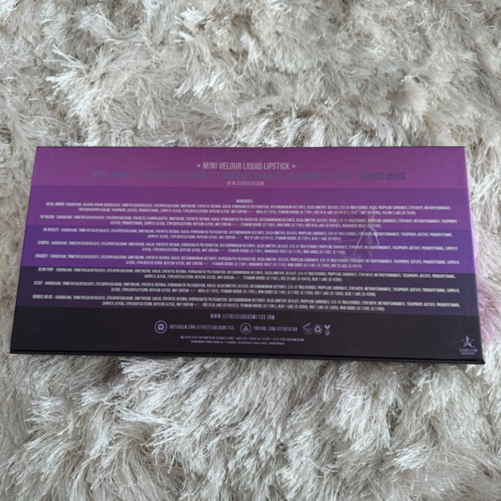 RARE NEW Mini Jeffree Star Liquid Lipstick - Berries on Ice - Picture 6 of 7